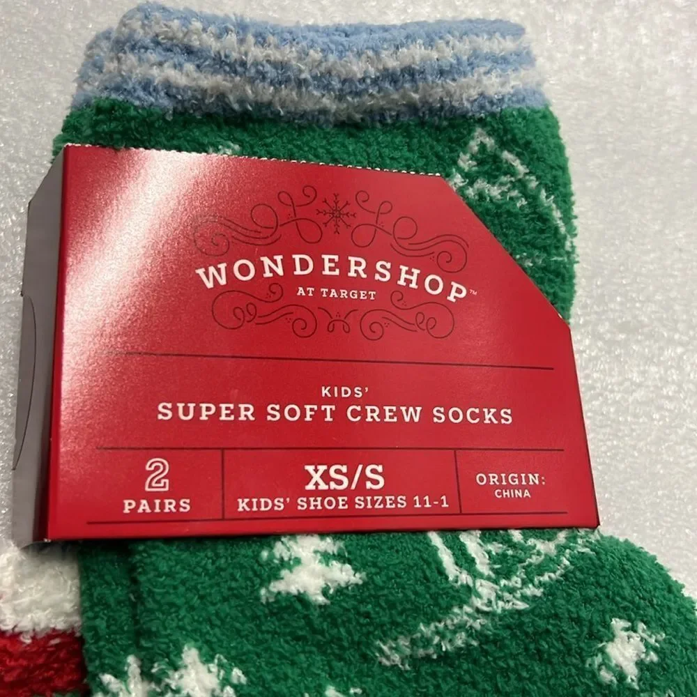 Kids holiday socks 2 pairs